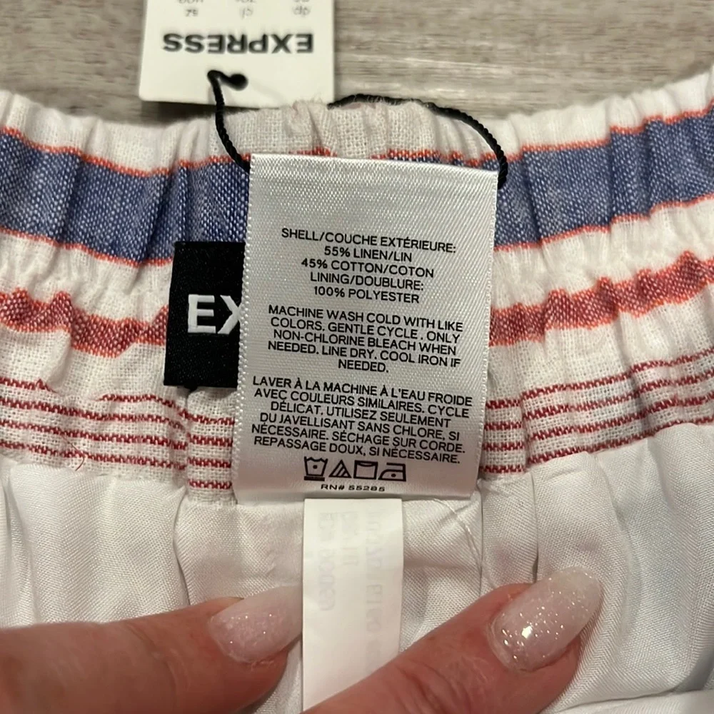 Express Wide Leg Linen Pants - Picture 6 of 7